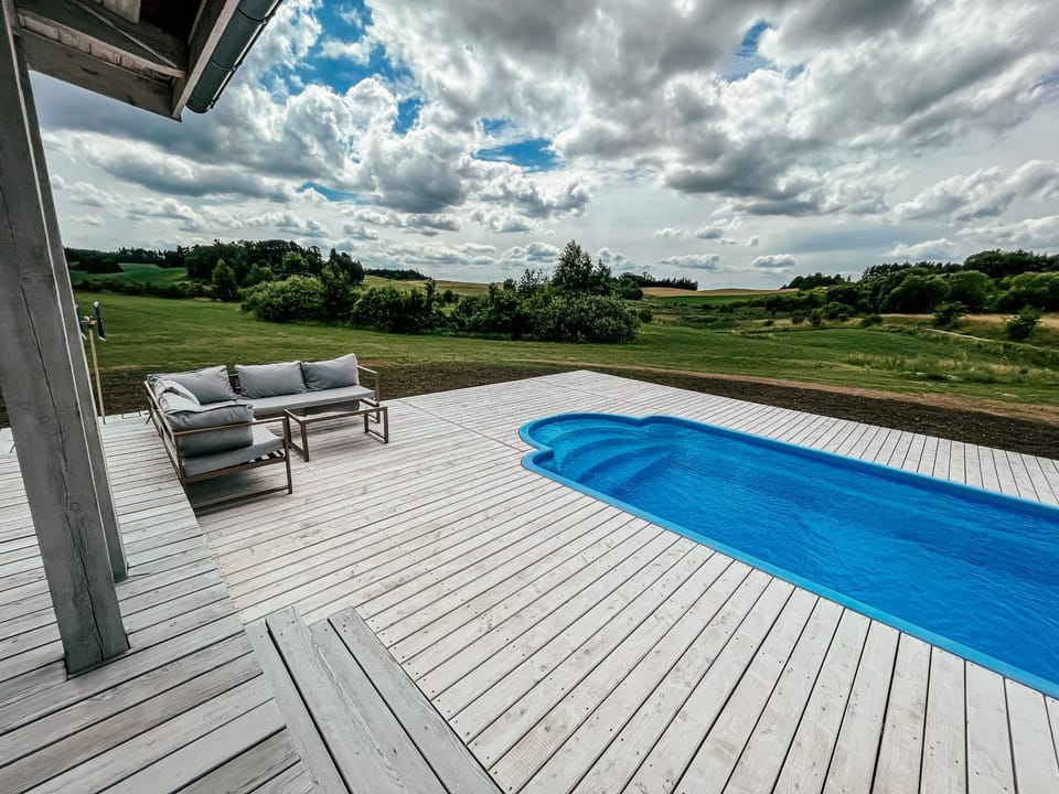 Natural landscape, Pool view, Swimming pool