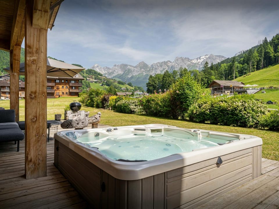 Day, Natural landscape, Summer, Hot Tub, Mountain view