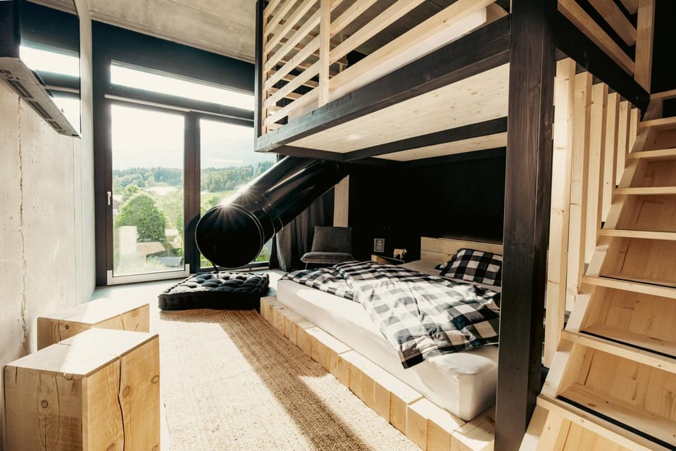 Bed, Photo of the whole room, Bedroom, bunk bed
