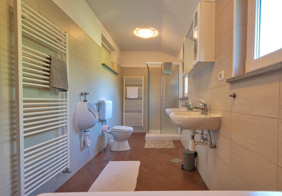 Toilet, Bathroom, towels
