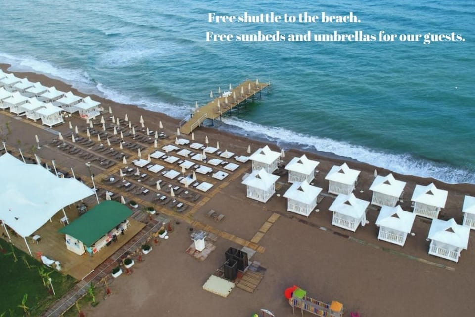 Beach, Sea view, sunbed