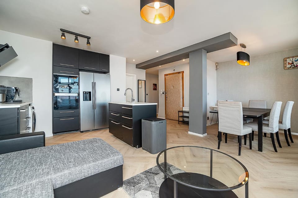 Big 4-bedroom flat, terrace with great Vítkov view Apartment in Prague