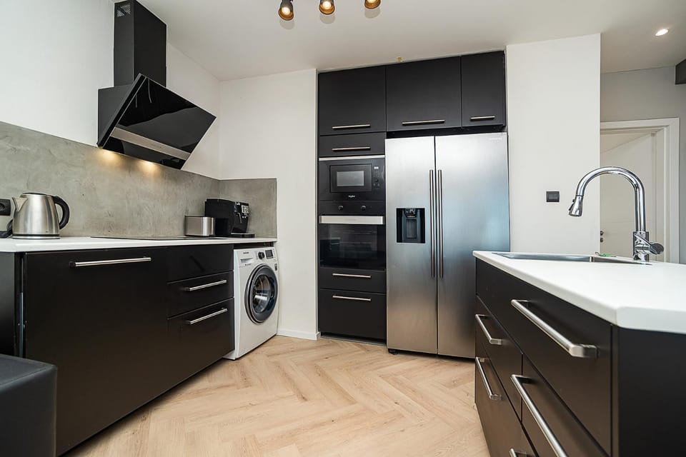 Big 4-bedroom flat, terrace with great Vítkov view Apartment in Prague