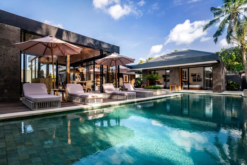 Property building, Day, Seating area, Pool view, Swimming pool, sunbed