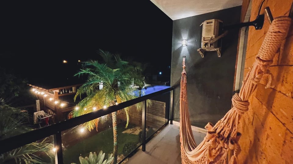 Night, View (from property/room), Balcony/Terrace