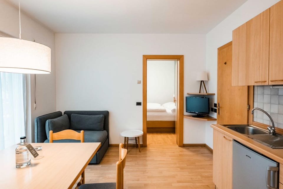 Kitchen or kitchenette, Living room, Dining area