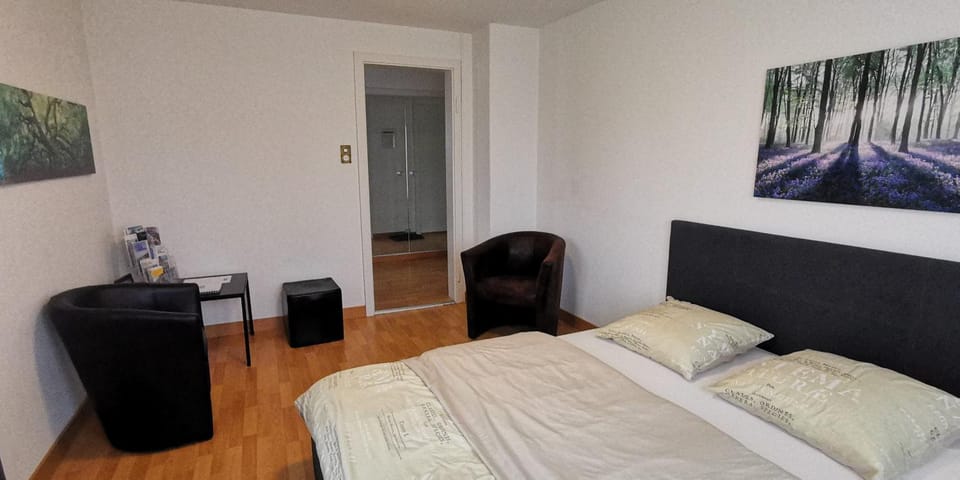 Bed, Living room, Photo of the whole room, Seating area, Bedroom