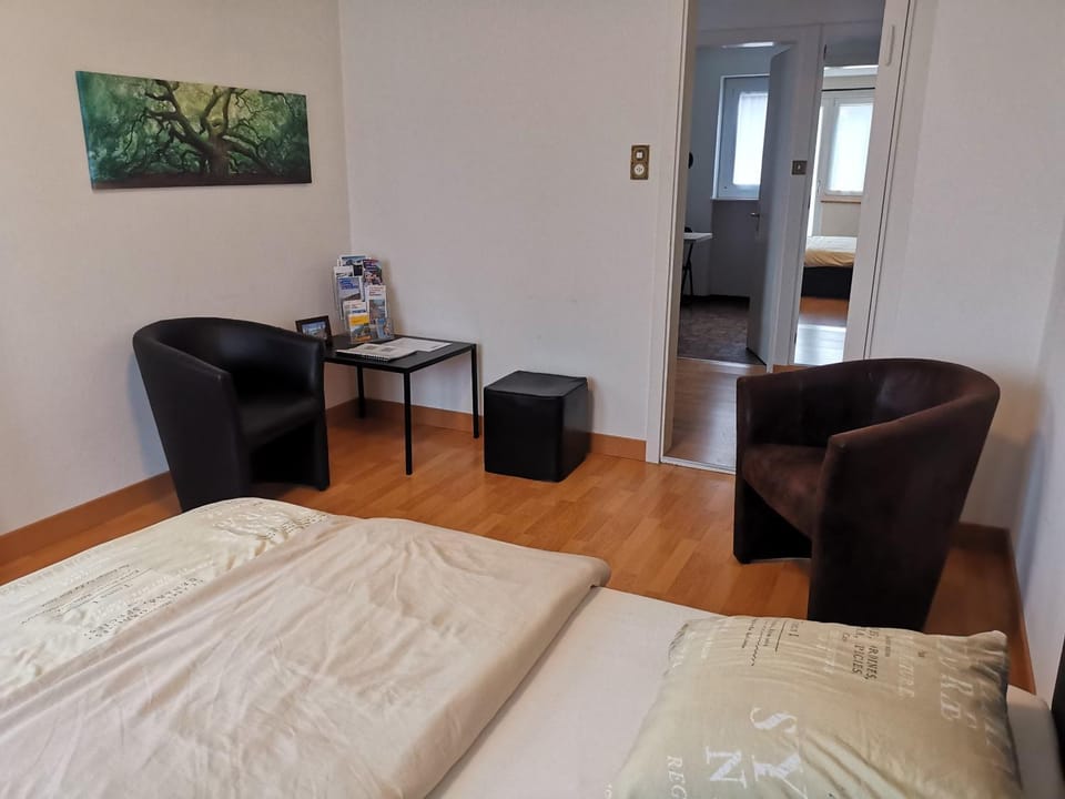 Bed, Living room, Photo of the whole room, Seating area, Bedroom