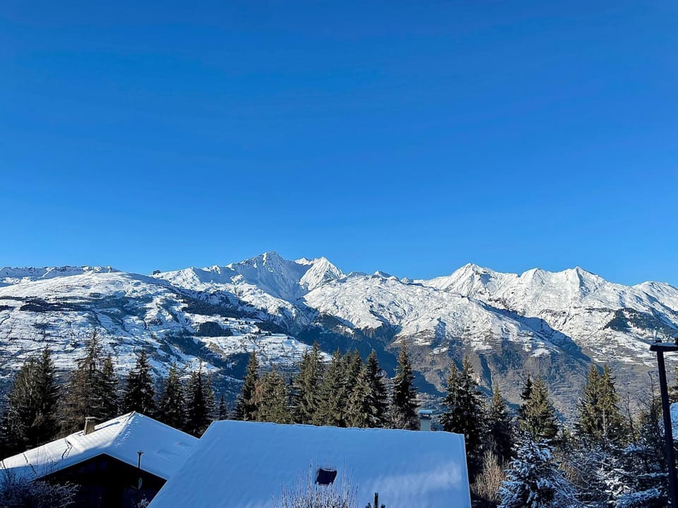 Natural landscape, Winter, Balcony/Terrace, Mountain view
