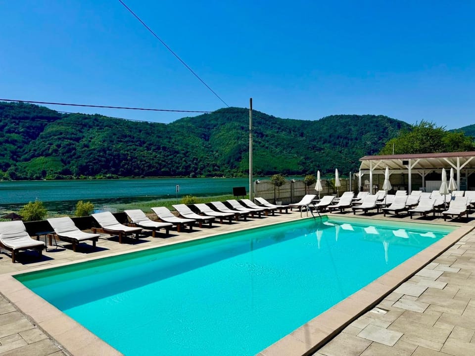 Natural landscape, Lake view, Pool view, Swimming pool, sunbed