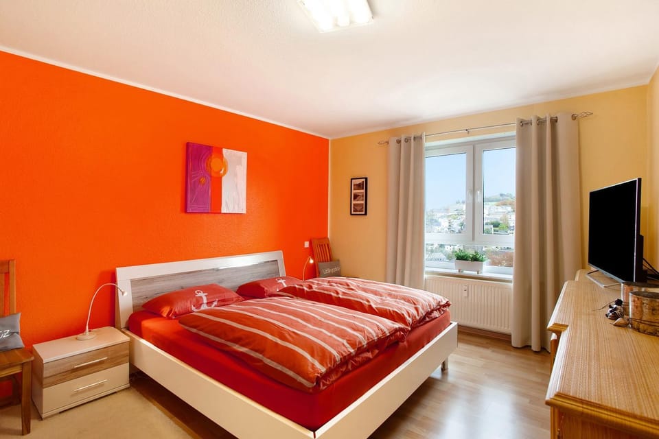 Property building, Living room, Bedroom