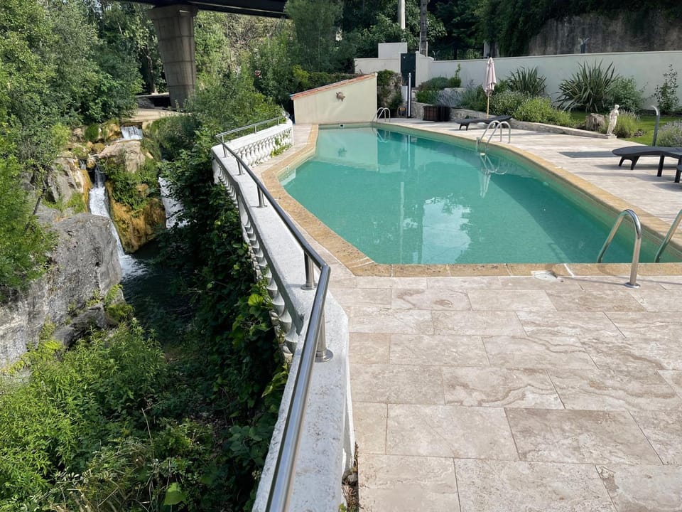 Pool view, River view, Swimming pool