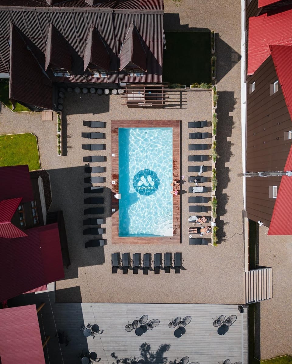 Bird's eye view, Pool view, Swimming pool, sunbed