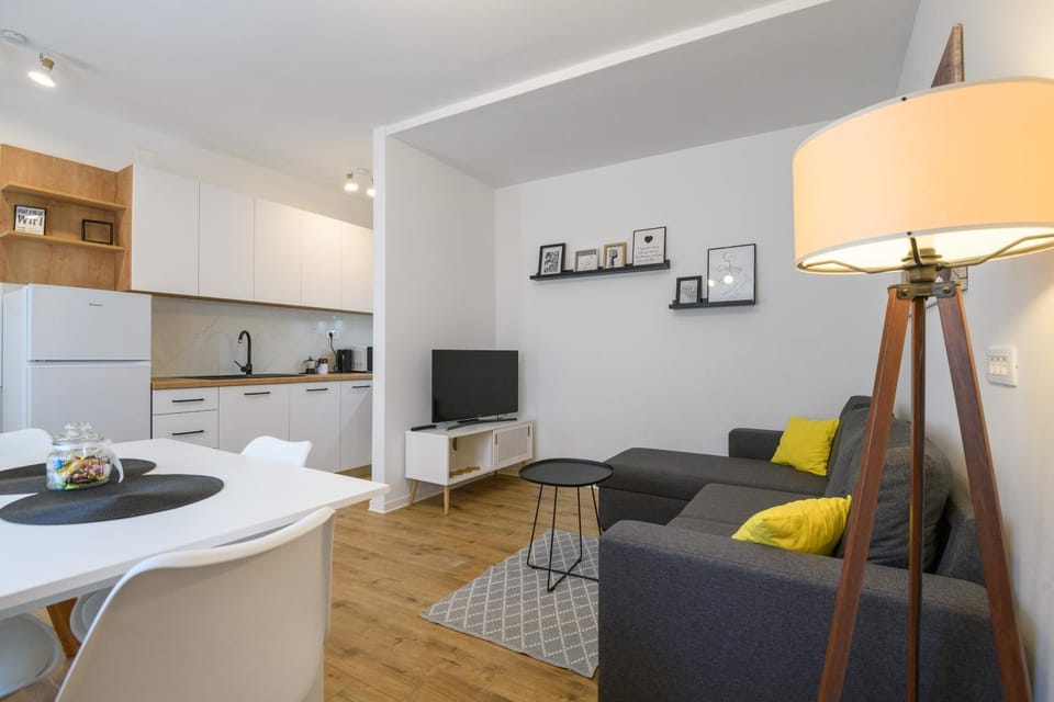 Living room, kitchen