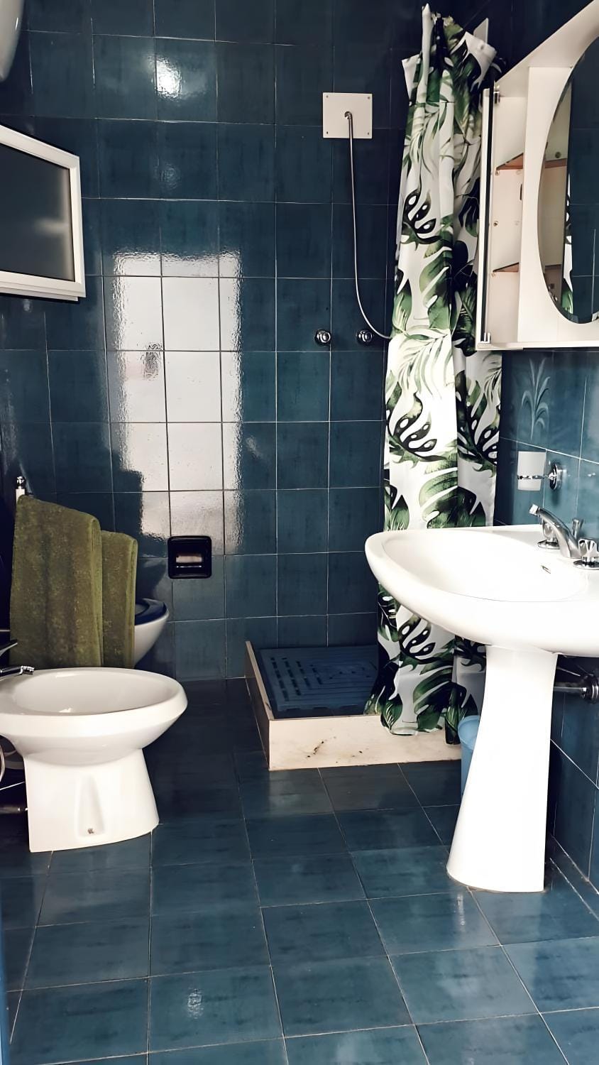 Bathroom, Living room