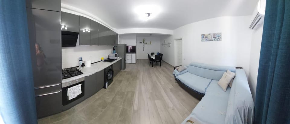 Kitchen or kitchenette, Living room, Dining area
