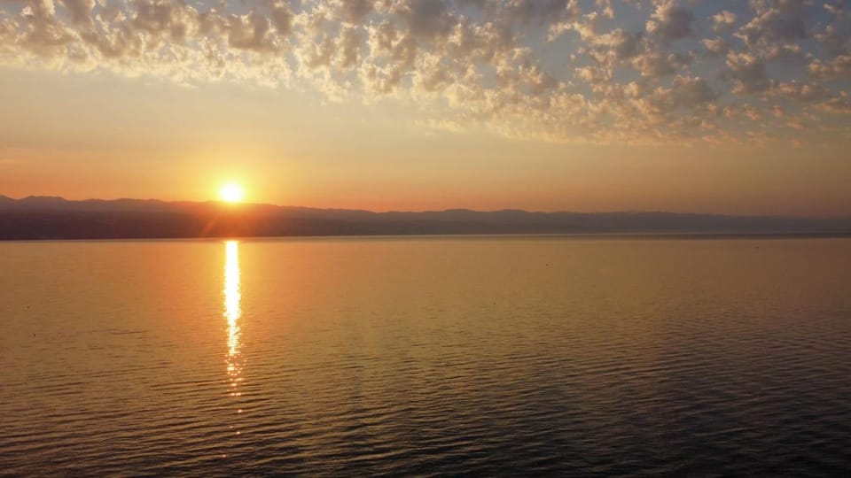 Natural landscape, Sea view, Sunset