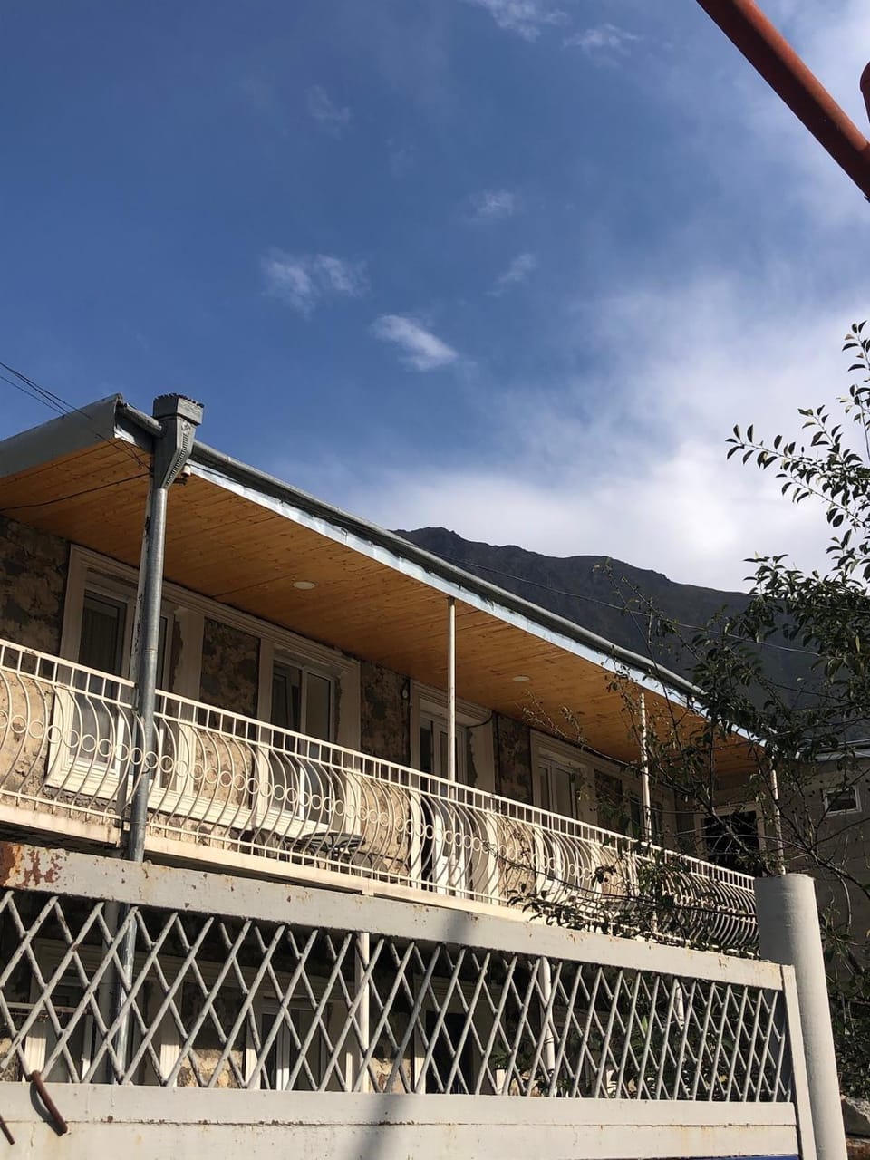 Property building, View (from property/room), Balcony/Terrace, Mountain view, Internal: Not applicable to any particular room