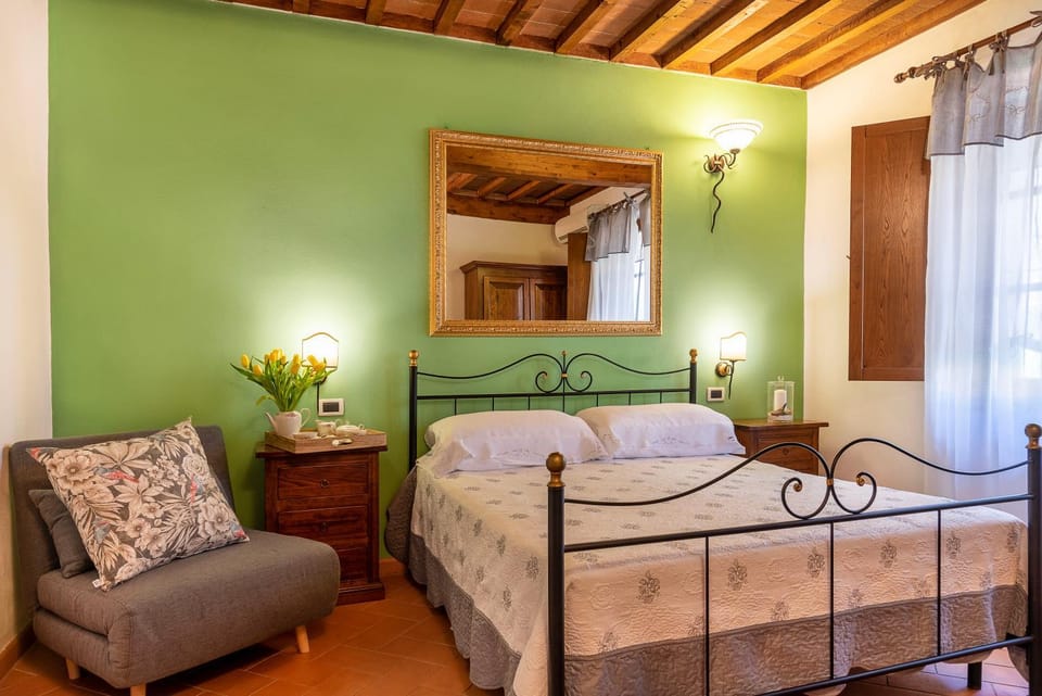 Bed, Bedroom, air conditioner