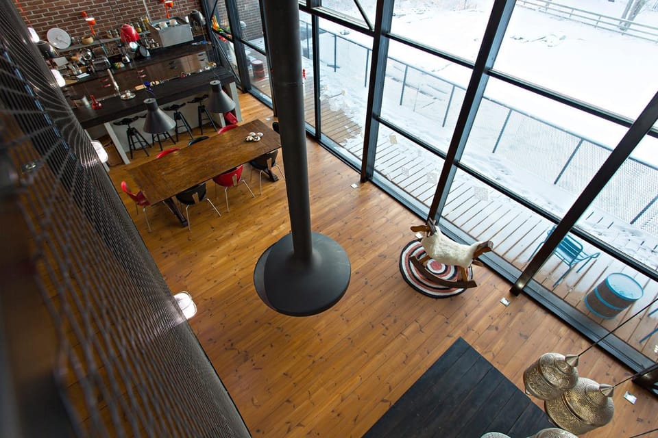 Living room, Seating area, Dining area