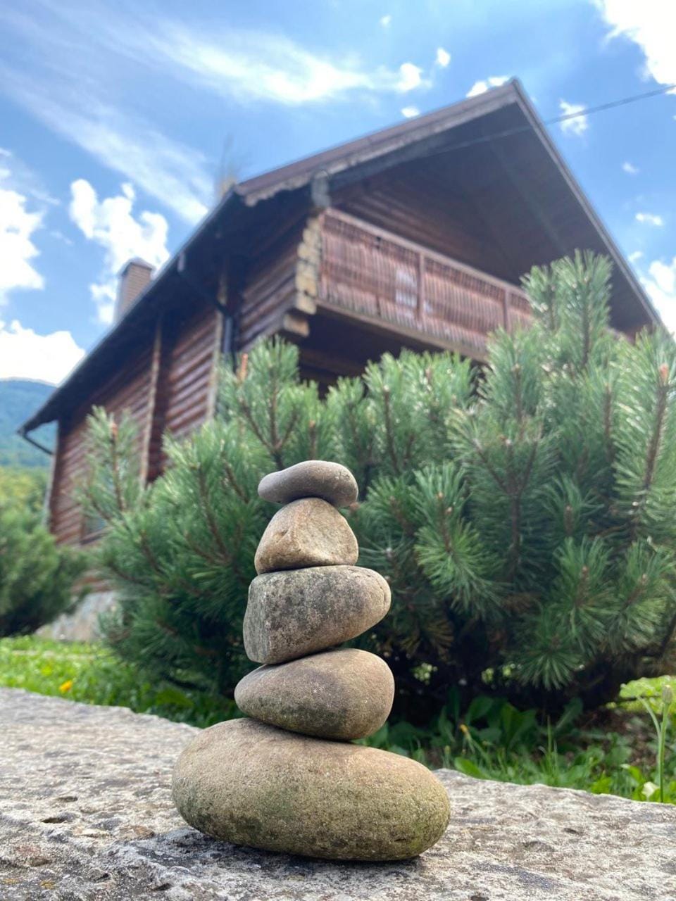 Property building, Natural landscape, Mountain view