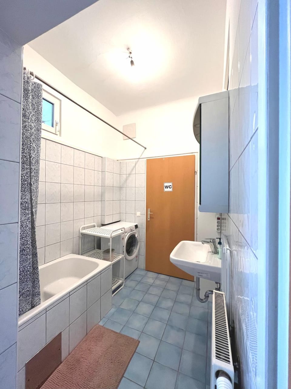 Shower, bidet, washing machine
