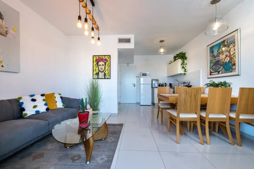 Living room, kitchen