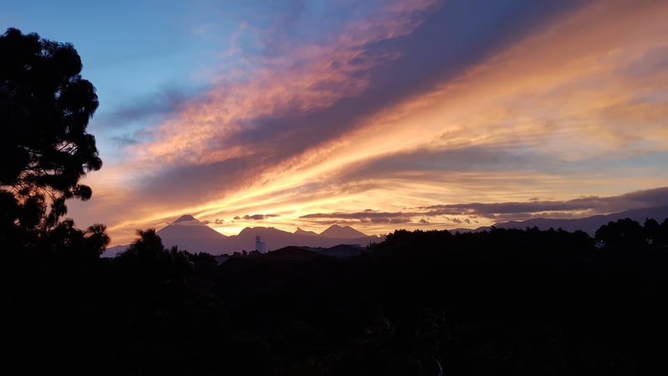 Natural landscape, Mountain view, Sunset