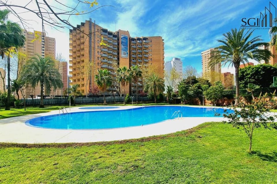 Property building, Day, Garden, Garden view, Pool view, Swimming pool