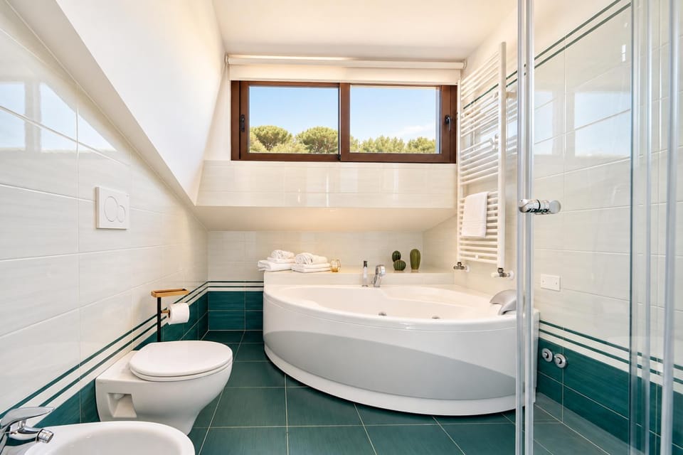 Shower, Toilet, Hot Tub, Bathroom, Bath, bidet, towels