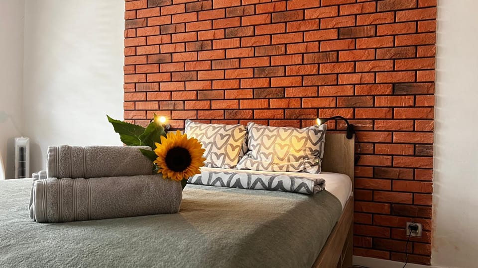 Bed, Living room, Photo of the whole room, Seating area, Bedroom