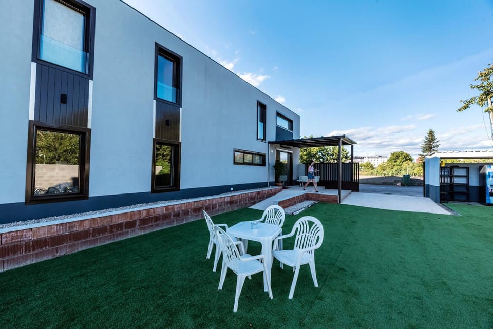 Patio, Facade/entrance, Lobby or reception