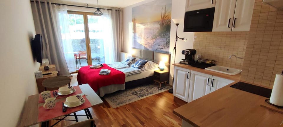 Kawalerka z miejscem parkingowym w hali garażowej Apartment in Sopot