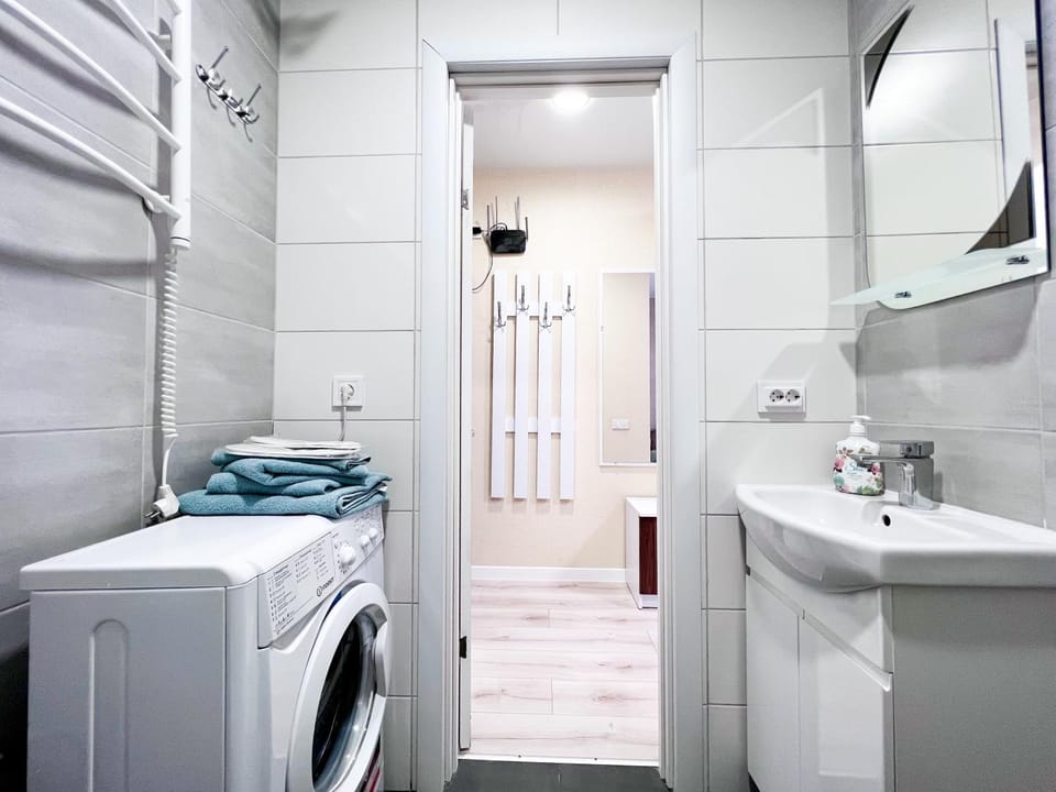 towels, washing machine, dryer