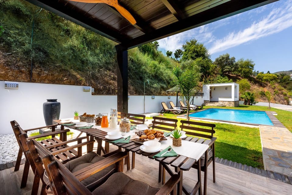 Property building, Living room, Swimming pool