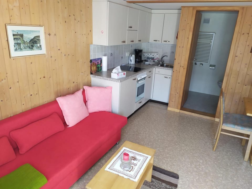 Kitchen or kitchenette, Living room