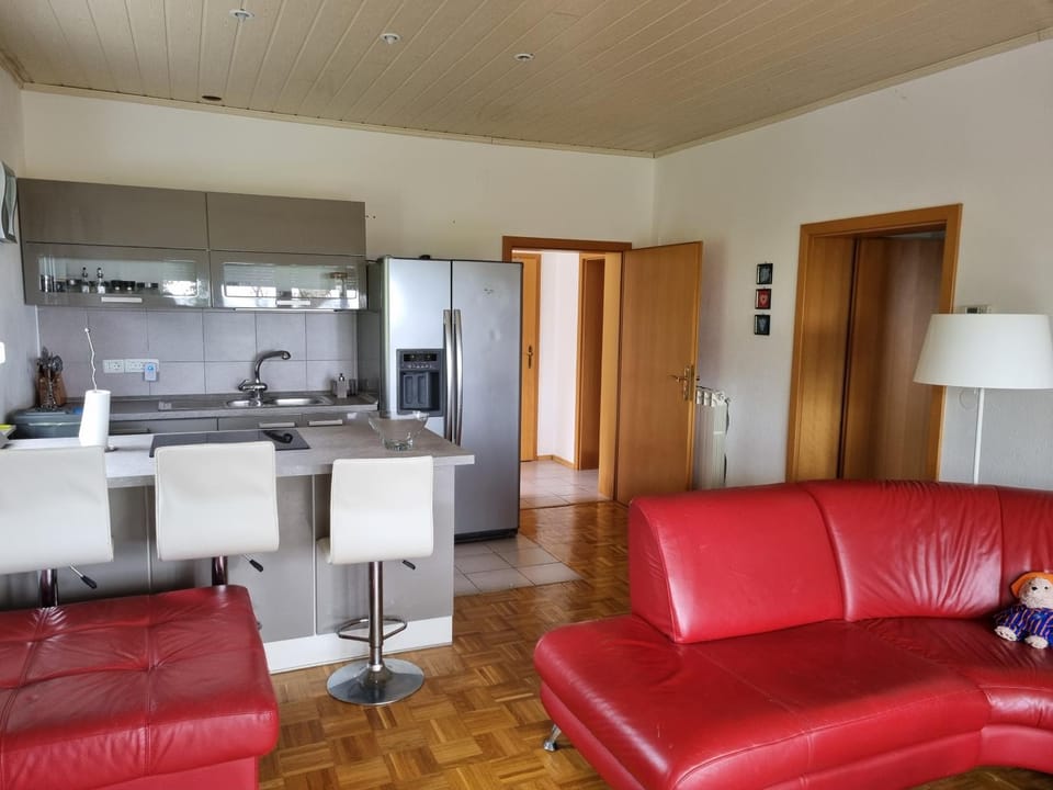 Kitchen or kitchenette, Living room, Dining area