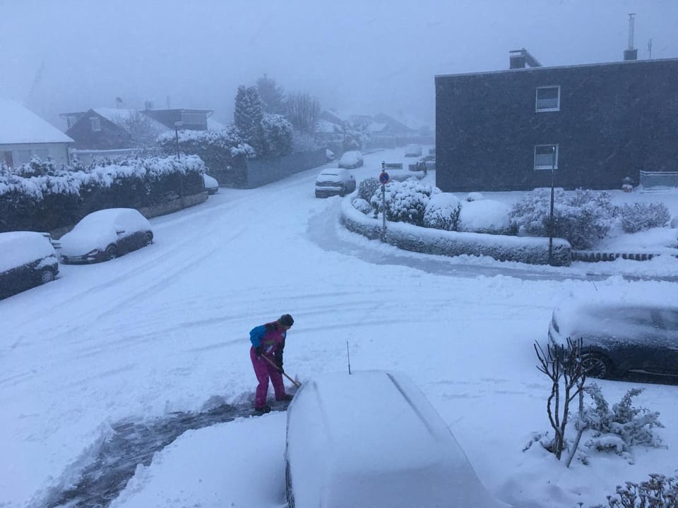 Neighbourhood, Winter, Parking