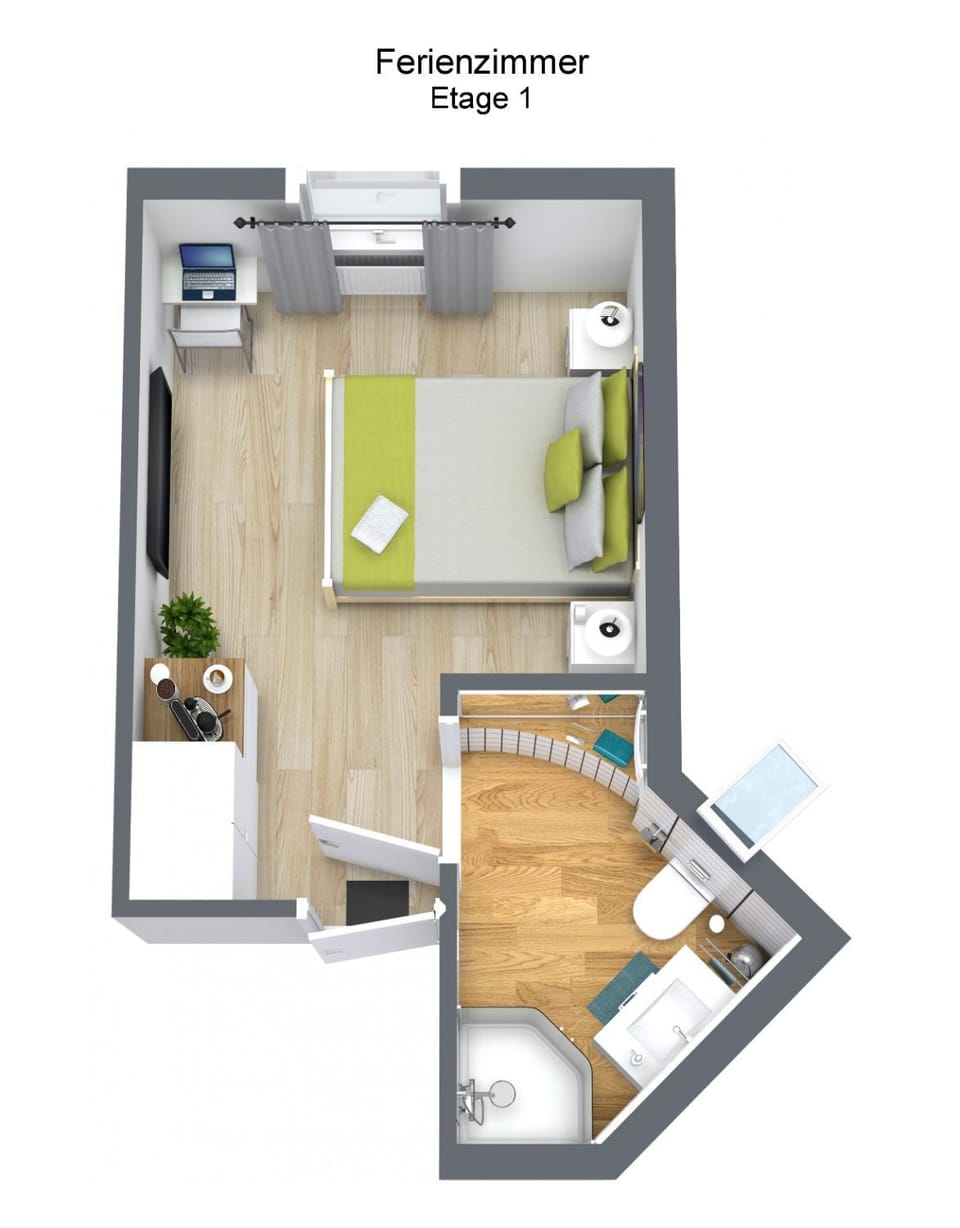 Bathroom, Photo of the whole room, Bedroom