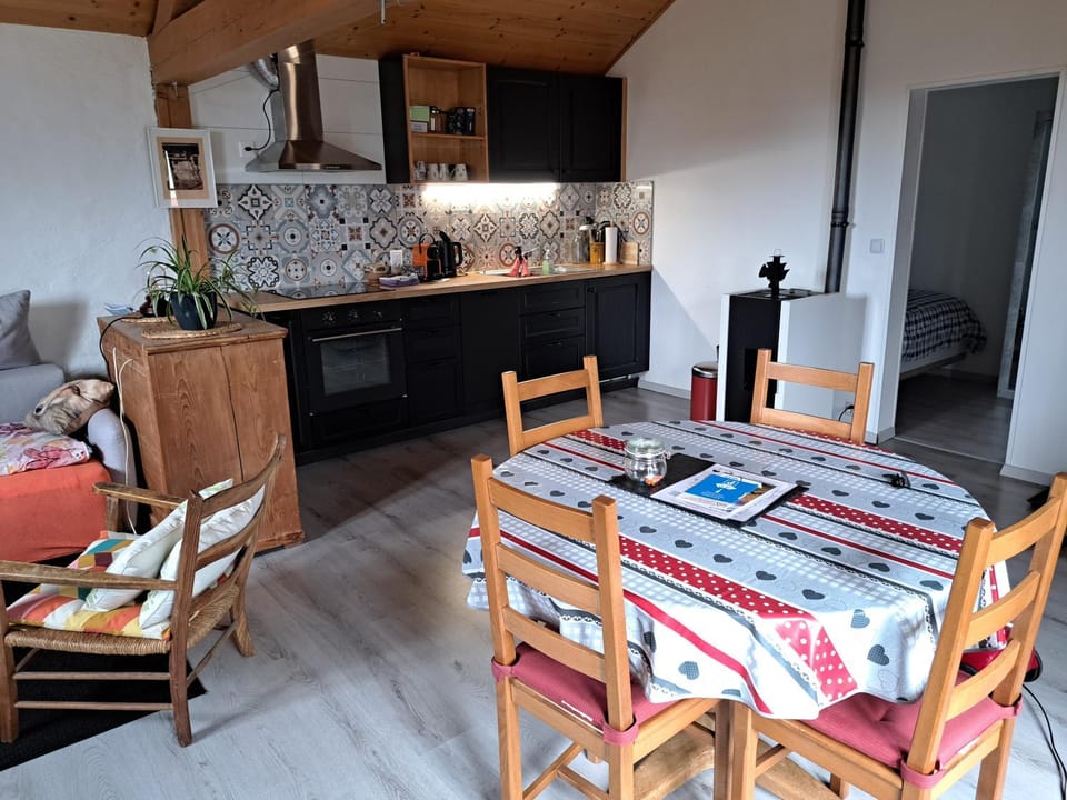 Kitchen or kitchenette, Dining area