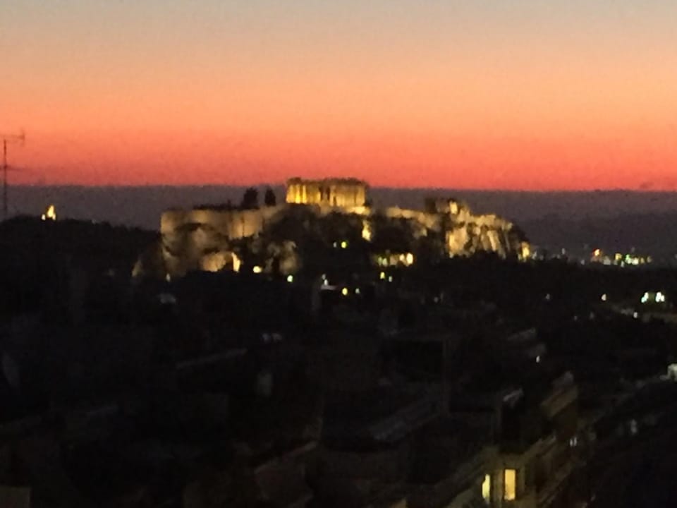 Night, Natural landscape, City view, Sunset