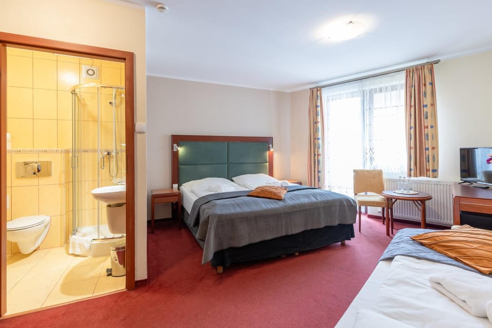 Toilet, Bed, Bathroom, TV and multimedia, View (from property/room), Balcony/Terrace, Living room, Photo of the whole room, Seating area, Bedroom, City view, Landmark view, River view, Street view, children, young children, older children, Quiet street view, furniture, towels, wardrobe