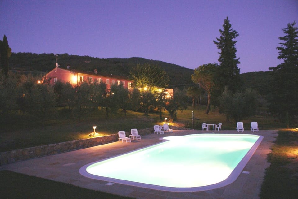 Night, Natural landscape, Summer, On site, Swimming pool, Swimming pool