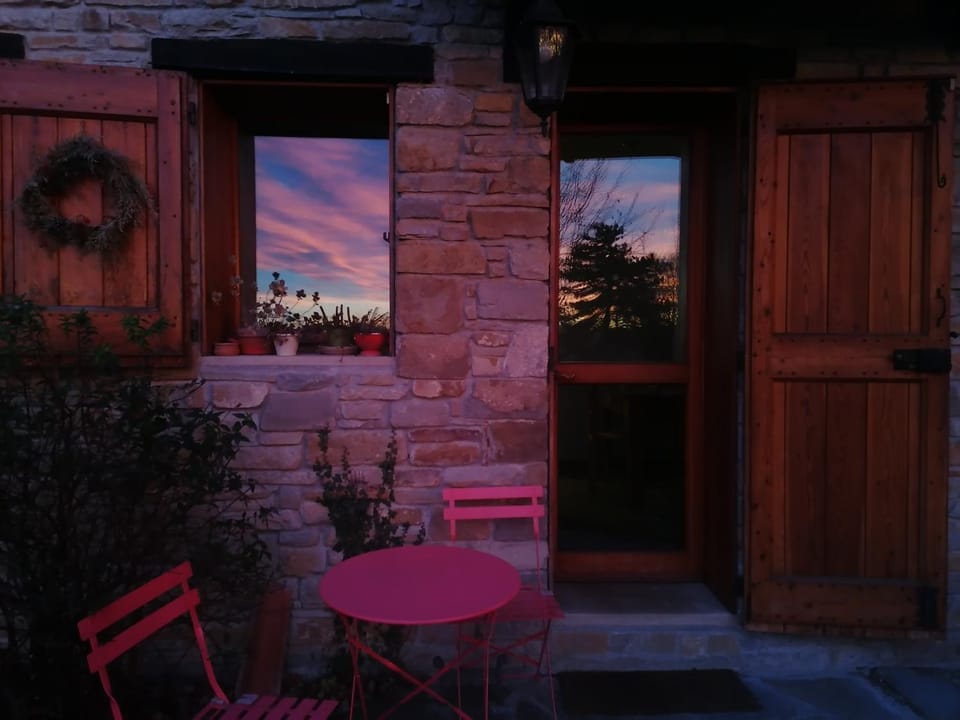 Facade/entrance, Sunset