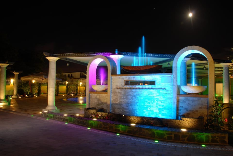 Facade/entrance, Night, Summer, On site