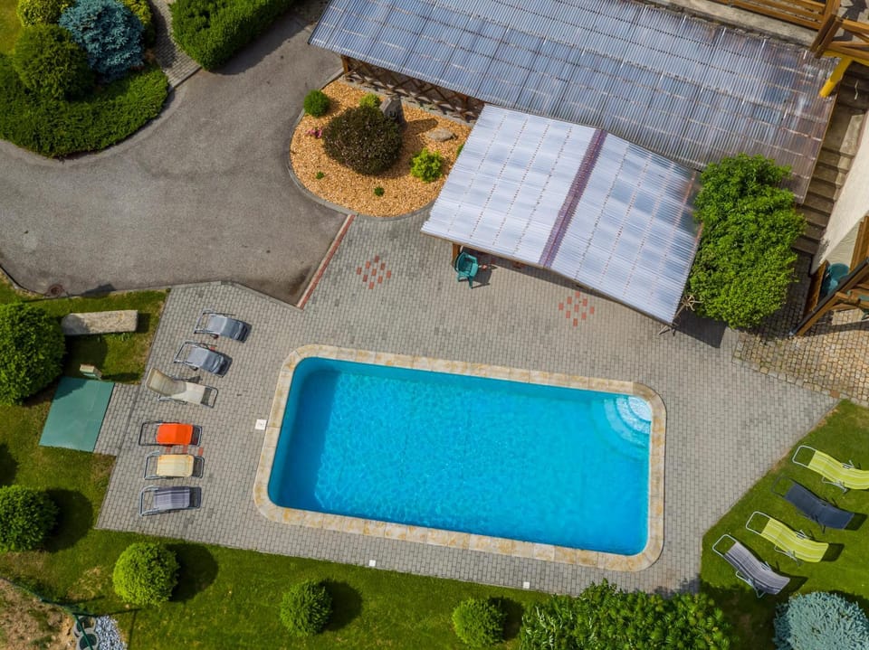 Bird's eye view, Pool view, Swimming pool, sunbed