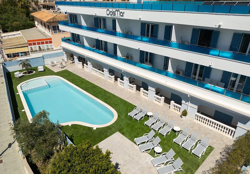 Property building, Day, View (from property/room), Balcony/Terrace, Pool view, Swimming pool