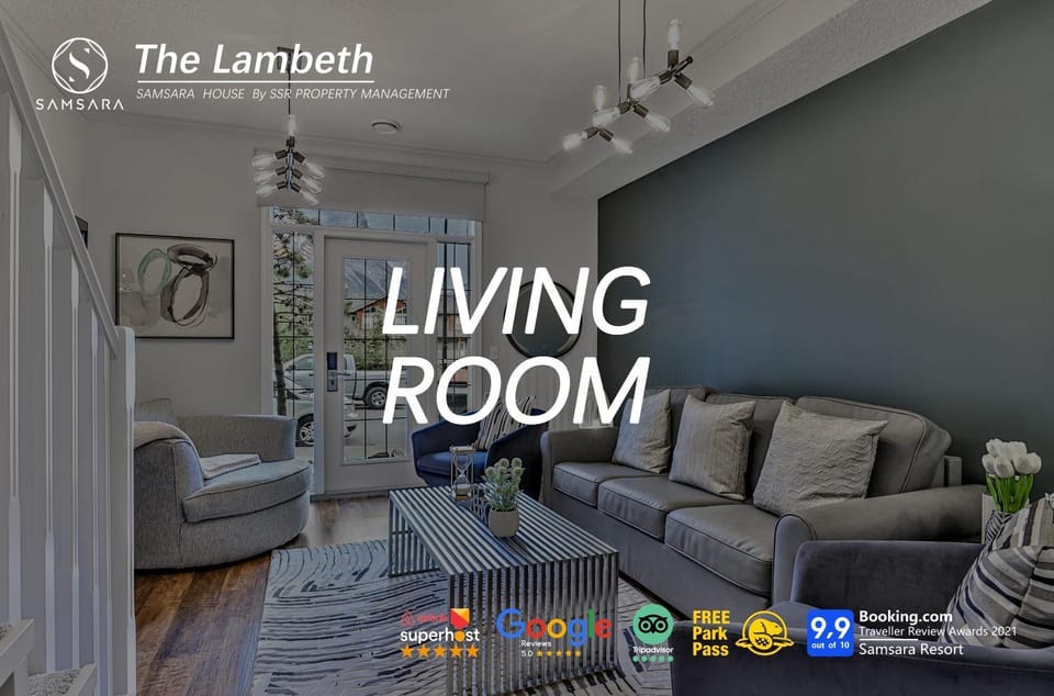 The Lambeth by Samsara Resort Private Entry Panorama Top View 2BR and 2BTH House in Canmore