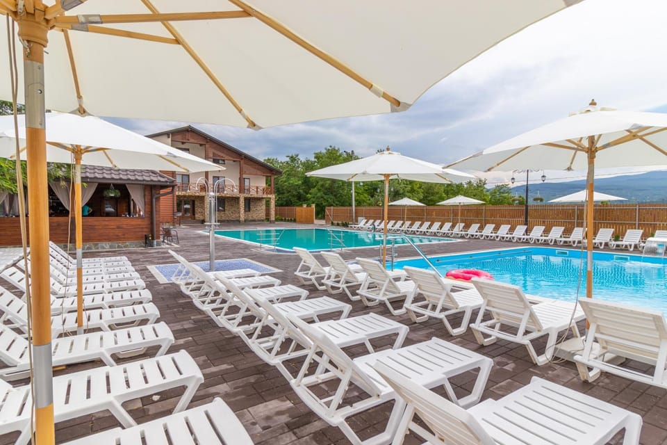 Patio, Day, Pool view, Swimming pool, sunbed