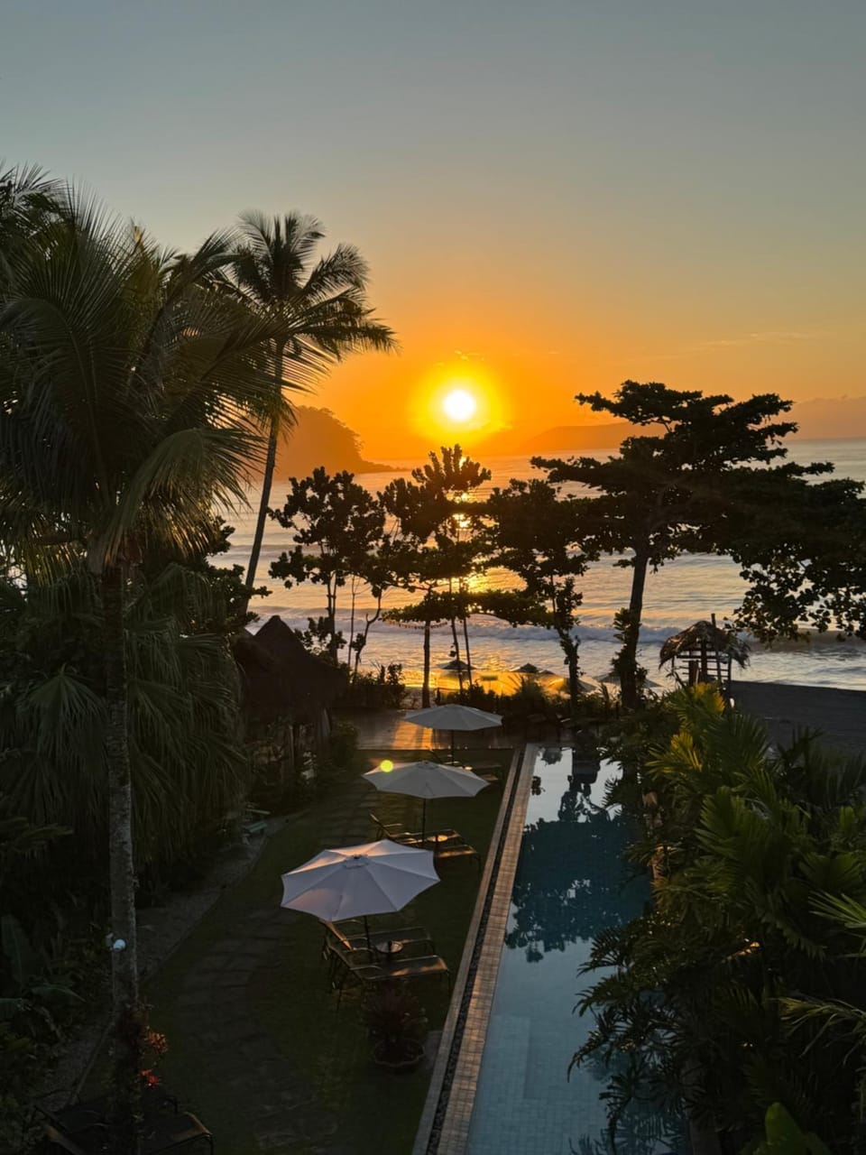 Day, Natural landscape, Pool view, Sea view, Swimming pool, Sunrise